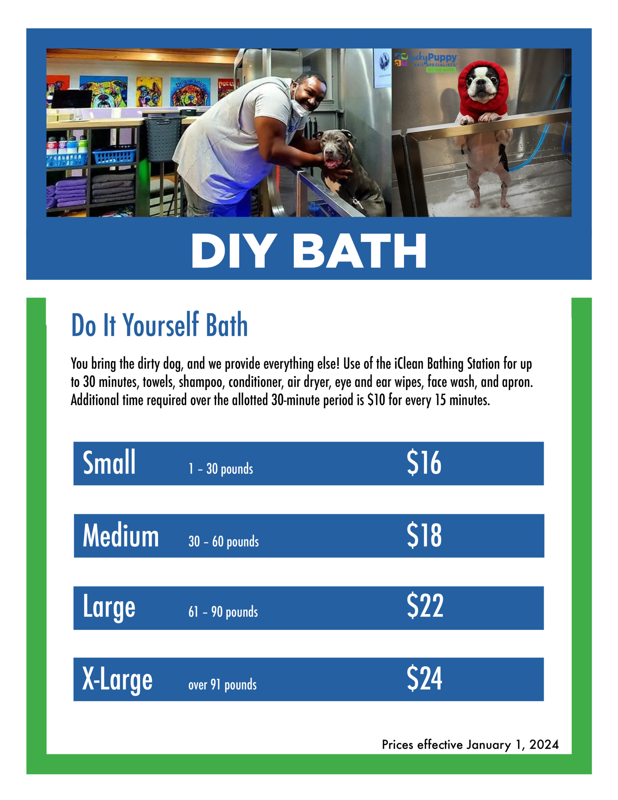 Lucky Puppy Nail Specialists DIY Bath Prices